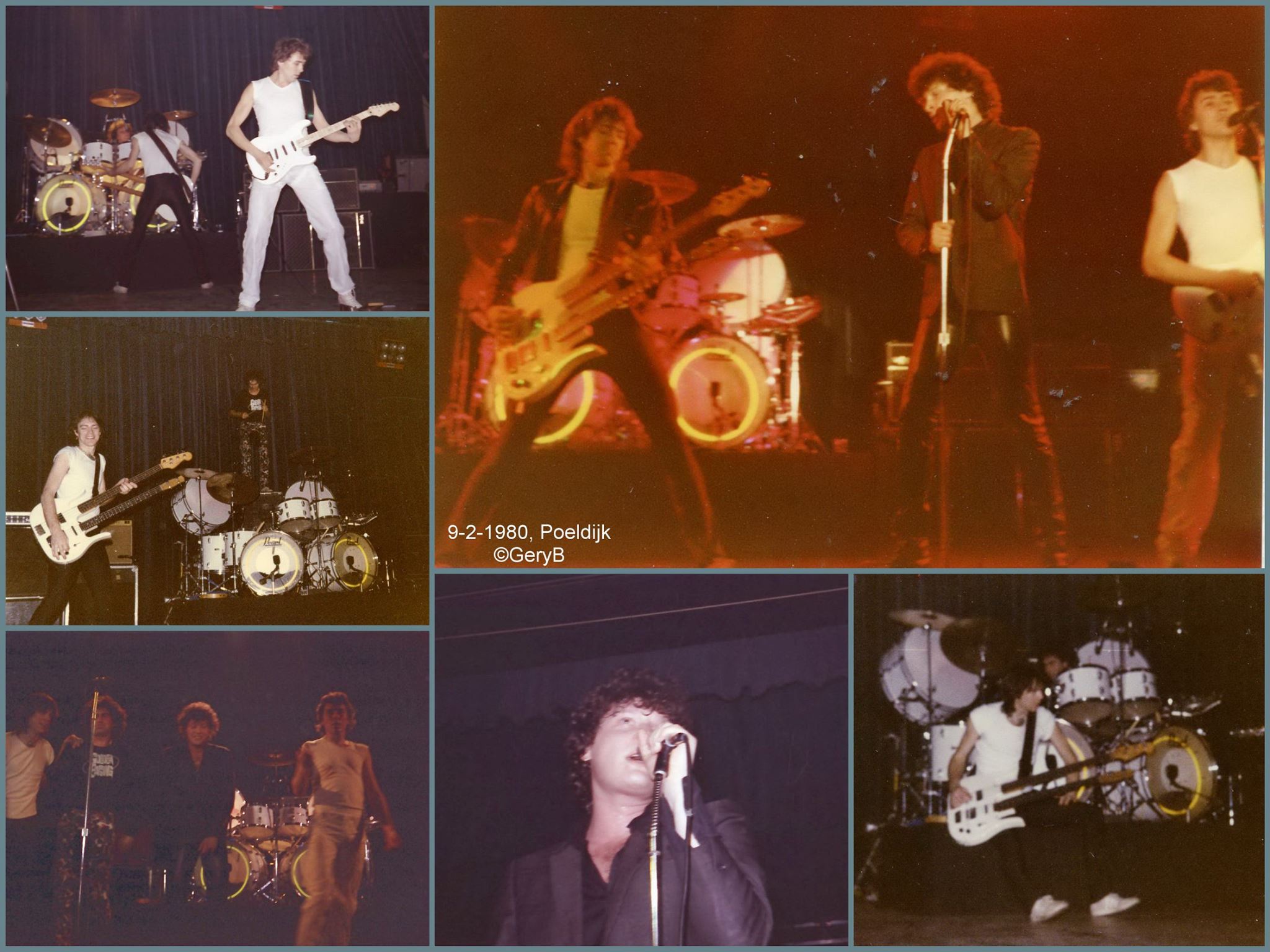 Golden Earring Show photo collage Poeldijk February 02 1989 by Gery van den Berg - Hoetmer!